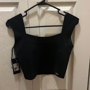 Short sleeve black top never worn